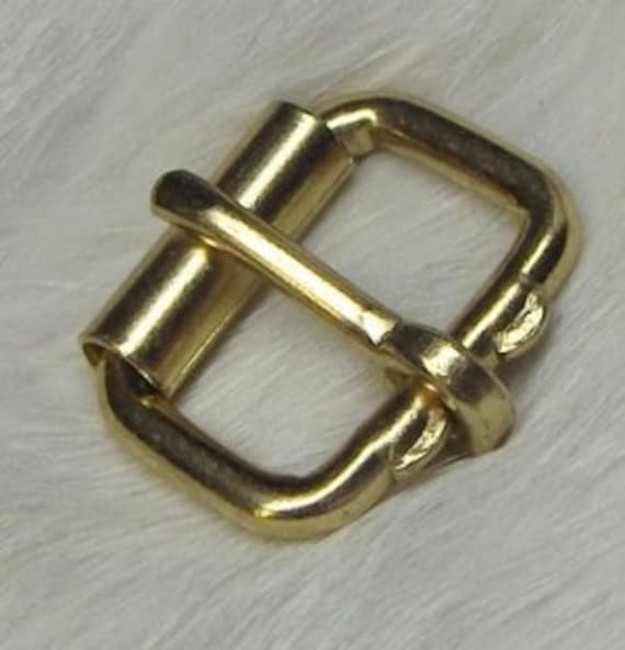 Roller Buckles 1 Inch Brass Plated Steel Pack of 2 Heavy Duty