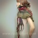 Wool Silk Felted Art long scarf Killer Toad