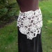 Victorian Lace Overskirt, Capelet, Tie On Lace Overskirt Skirt, Bustle, Vintage Crochet, Marie Antoinette