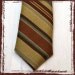 LITTLE MAN NECK TIE (infant to tween) Gold, Green, Turquoise, and Brown Retro Stripes or you pick the fabric (boys necktie)