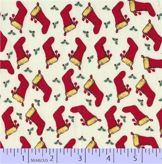 Aunt Grace Christmas Fabric 1930's Reproduction