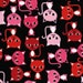 URBAN ZOOLOGIE Sassy Kitty Cats Licorice by Ann Kelle Fabric Sale