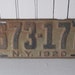 1920 New York State Car License Plate