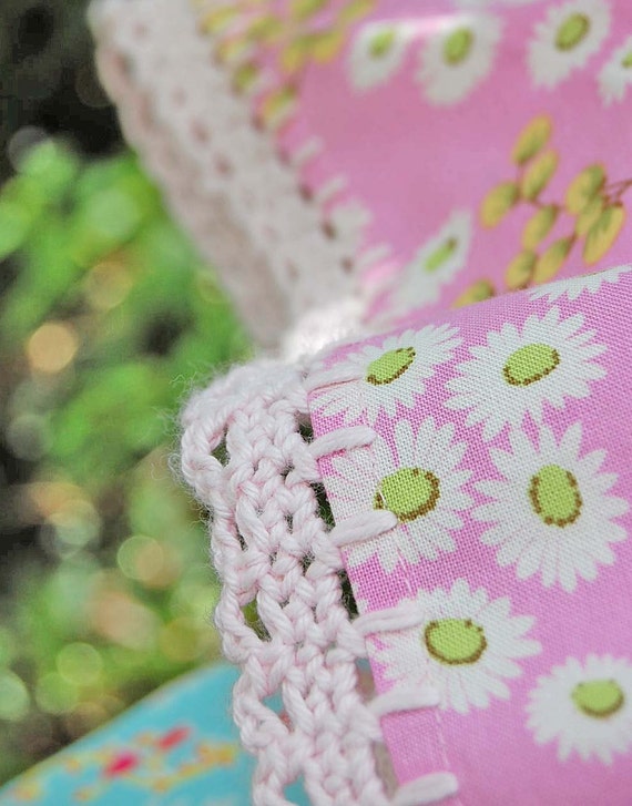 pillowcase with crochet trim Sweet Treat