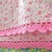 pillowcase with crochet trim - Too Sweet (pink)