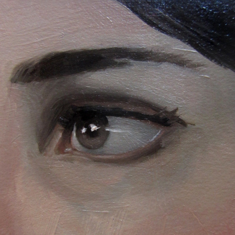 painting eyes on figures