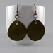 Army Green Eco Friendly Earrings with Free Shipping