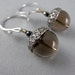 Smoky Quartz Stone Acorns Earrings with Free Shipping