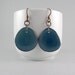 Denim Tagua Nut Eco Friendly Earrings with Free Shipping