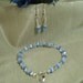 SALE - Spring Sky Blue Hope Bracelet and Earring set