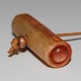 Wooden Toggle Bar Sunstone Cab-Set in Each End, Made from a Branch