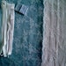 COTTON Fabric and notions Blue & Ivory Eyelash for 1 BRA and BRIEF by Merckwaerdigh