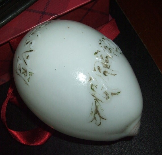 Antique Milk Glass Easter Egg