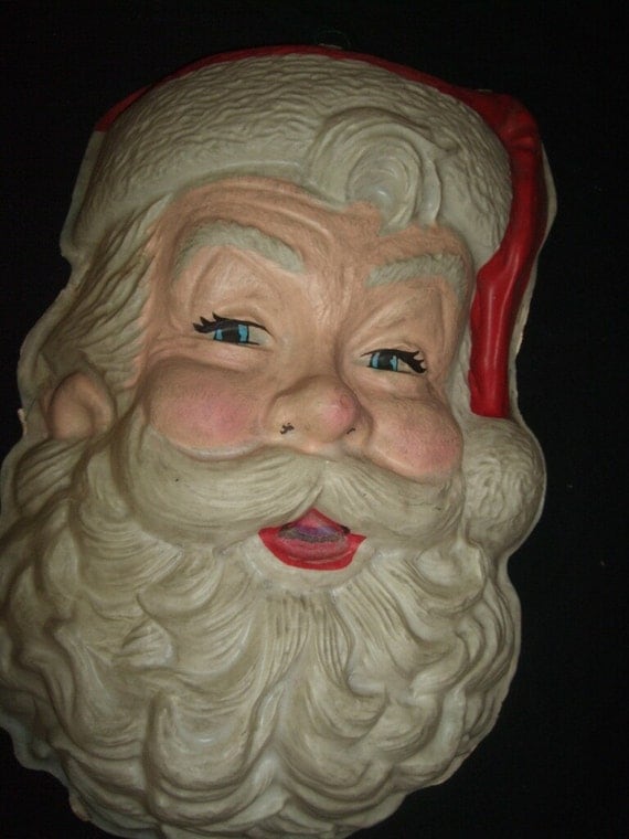 now on sale large vintage celluloid santa face now on sale large vintage celluloid santa face
