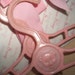 1950's Pink Teddy Bear Baby Clothes Hangers