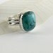 Turquoise Ring Sterling silver metalwork blue turquoise gemstone