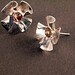 Pinwheels - sterling and citrine earrings
