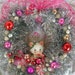 ON HOLd for DEANNA....Vintage Kitty Xmas Wreath... soo cute and ooak...