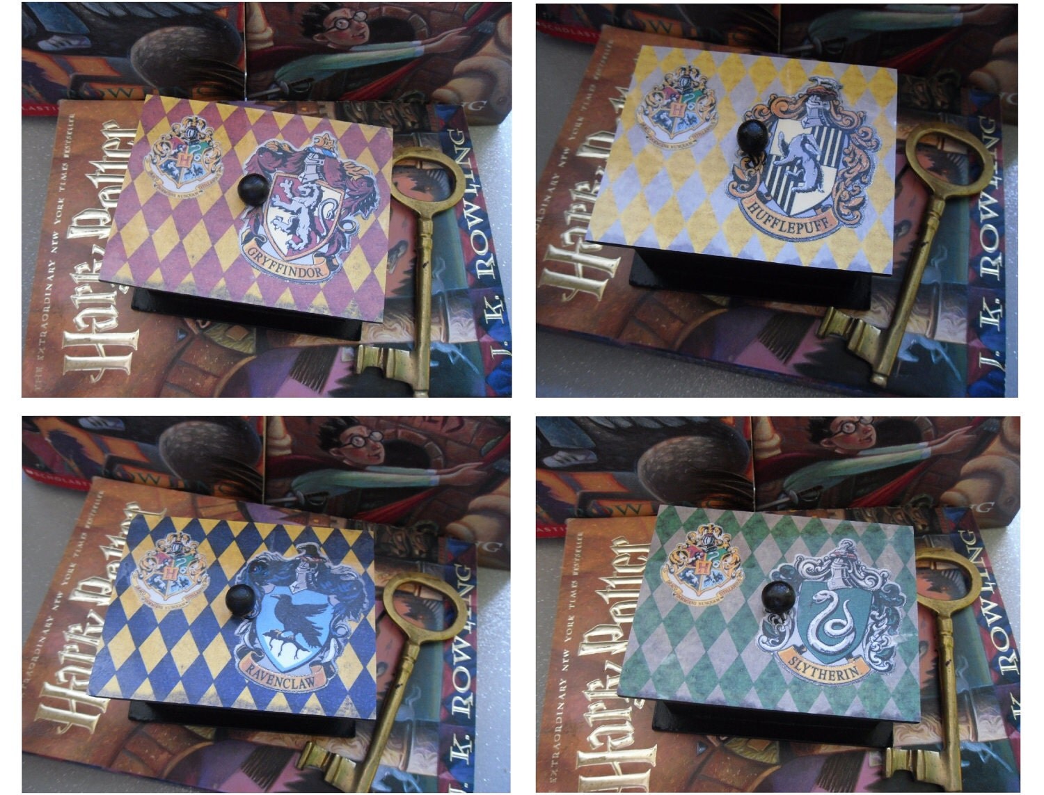 Harry Potter Trinket Jewelry BoxChoose Your House