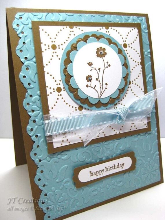 Download Items similar to Elegant Happy Birthday Card on Etsy