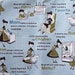 LAST Kokka Mom and Text in blue Fat Quarter