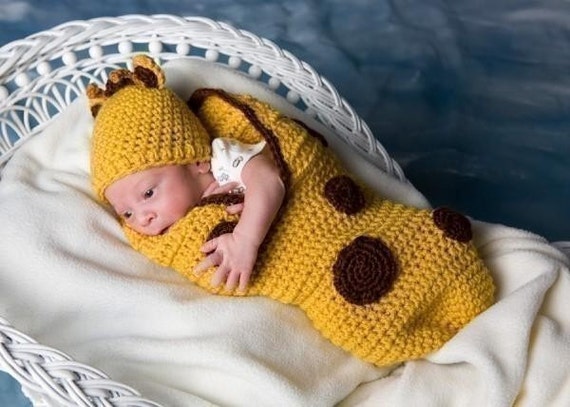 cocoon crochet pattern giraffe and more Giraffe Cocoon/Papoose Set CapeCodConsignments Hat and by