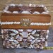 Custom Jewelry Box , YOUR Jewelry Box CUSTOM Decorated with Sea Shells, COQUILLAGE - Custom Order