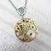 Silver Gold STEAMPUNK NECKLACE - The ORIGINAL Steampunk Gear Necklace - Jewelry by BirdzNbeez - Wedding Birthday Gothic Steampunk Gift