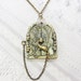 Brass Locket Necklace - Blossom Fairy Door Locket - Jewelry by BirdzNbeez