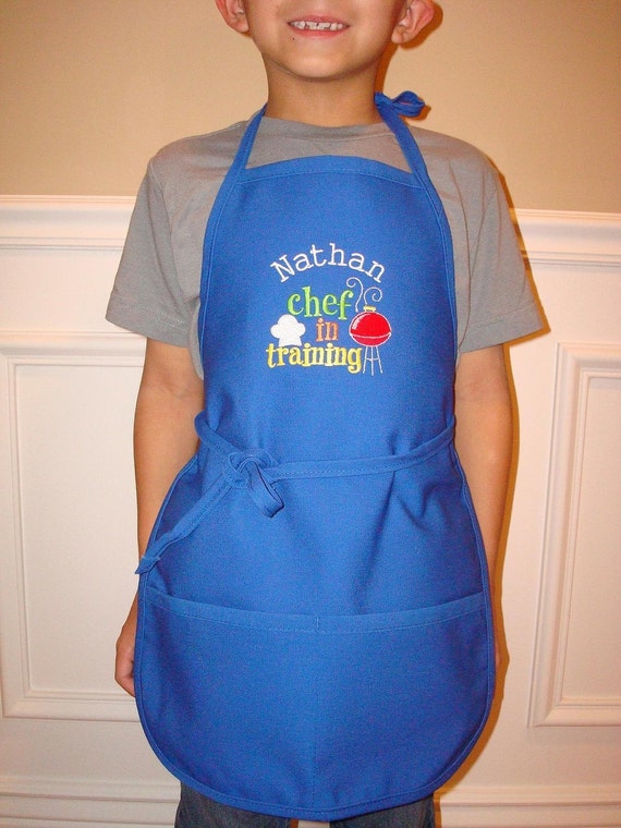 Personalized Chef In Training Kids Apron Available For Boys