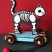 Day of the Dead CAT PULL TOY Vintage Style