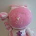 Sock kitty for Breast Cancer awareness