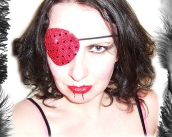 Sequin Eye Patch, Pirate, Glam Rock, many colours available.
