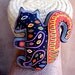 Adorable Stuffed Mola Squirrel - Kuna Indian Reverse Applique