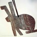 Tin Bunny Beastie decoration
