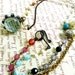 RESERVED FOR SHREANY Gypsy Assemblage Necklace With Soldered Glass Bauble Charm - Believe