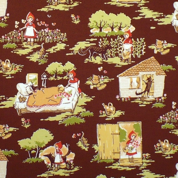 Little Red Riding Hood Japanese Fabric Half Yard