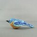 Lampwork glass fancy bluebird wild bird animal focal bead