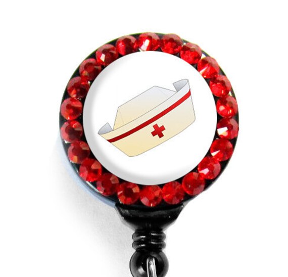 Nurses Cap Retractable ID Badge Holder With By GoodGirlGoneBadge   Il 570xN.266206138 