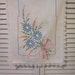 Vintage Embroidered Linen Blend Dresser Scarf