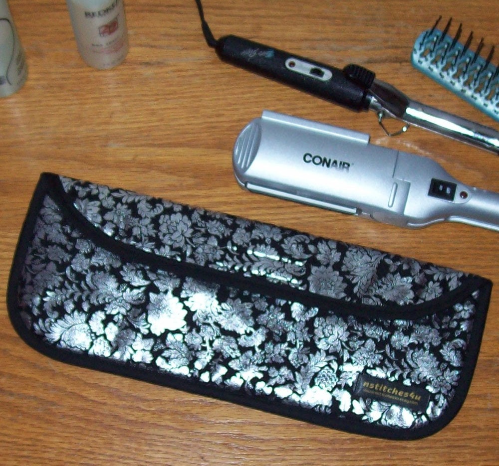 Curling Iron Case / Flat Iron Cover for Travel or by nstitches4u