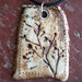 Rustic Nandina Porcelain Pendant