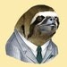 Sloth print 8x10