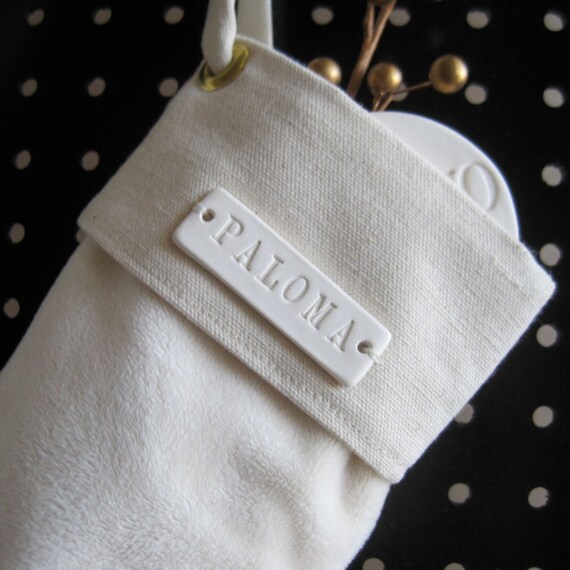 Items similar to Christmas Stocking Child Size with personalized