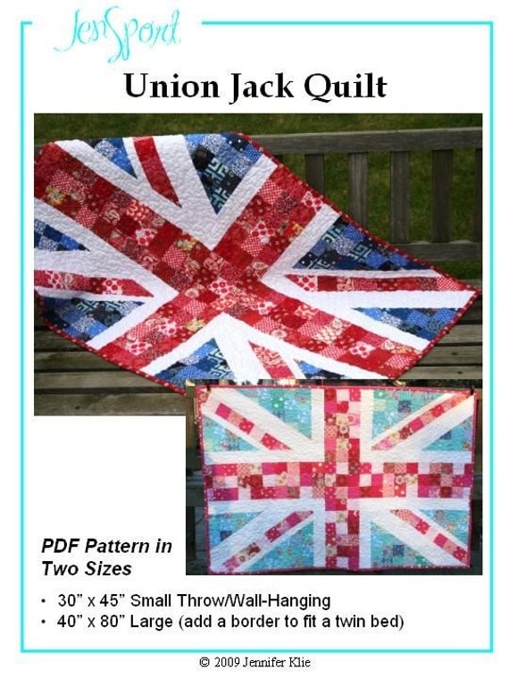 Union Jack Quilt PDF Pattern