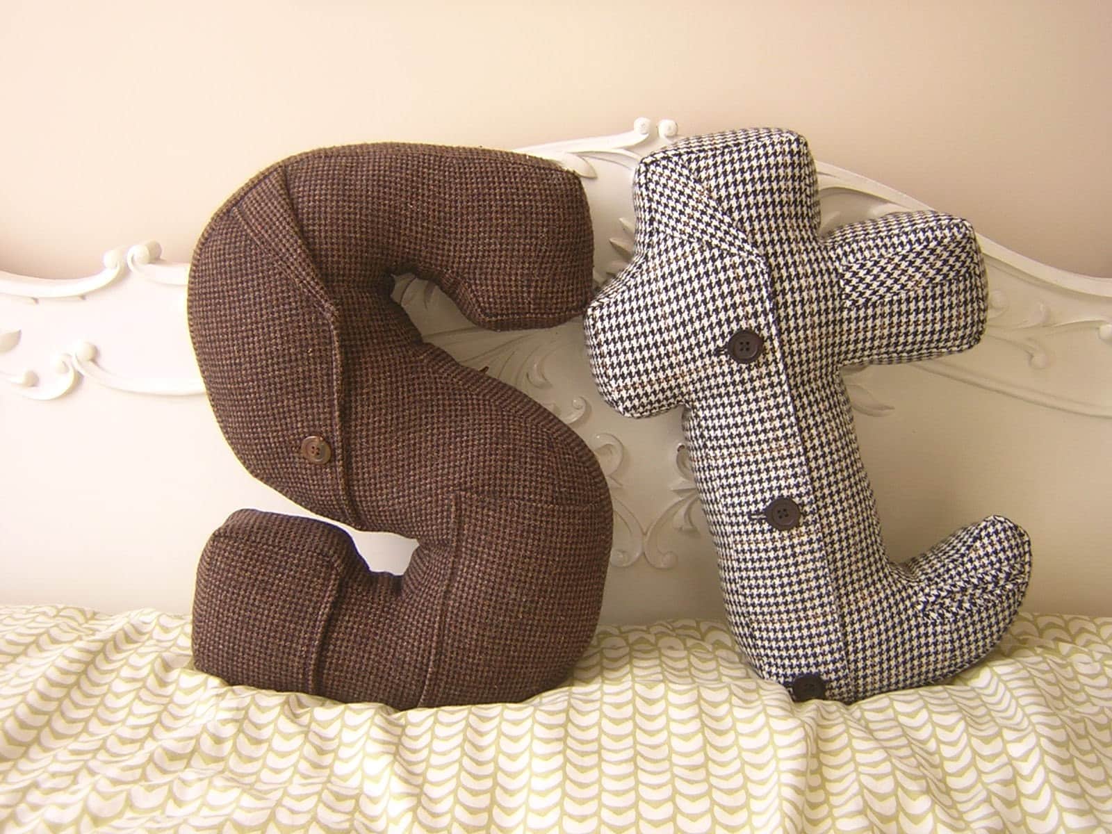 Alphabet pillows custom by hilarycosgrove on Etsy