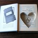 VALENTINE'S DAY book safe - hollow book with heart shaped carving - ''the world i saw''