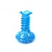 Small Art Glass Vase - Speckled Blown Glass - Turquoise