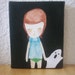 original painting canvas-ghost friend