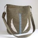 SALE Hobo Bag - Feather Appliques and Southwestern Trim- Olive Green Faux Suede - Vegan